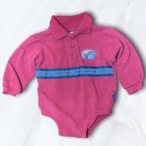 Vintage Elmo (18M) Sesame Street Red Long Sleeve Onesie